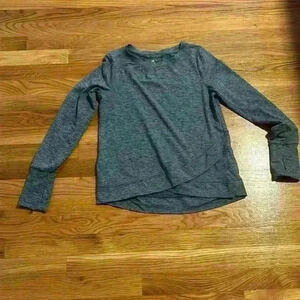 GapFit brushed heather tech jersey